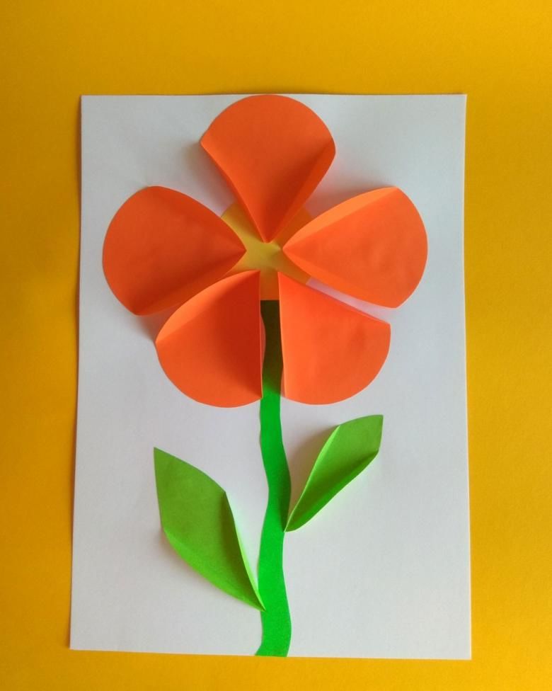 Аппликация цветы - 79 фото идей для детей подготовительной, средней истаршей группы по шаблонам из цветной бумаги