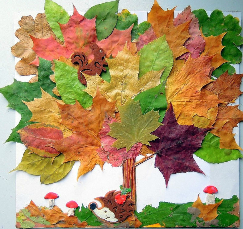 Осенняя поделка «Дерево» в детский сад и школу | 50 идей