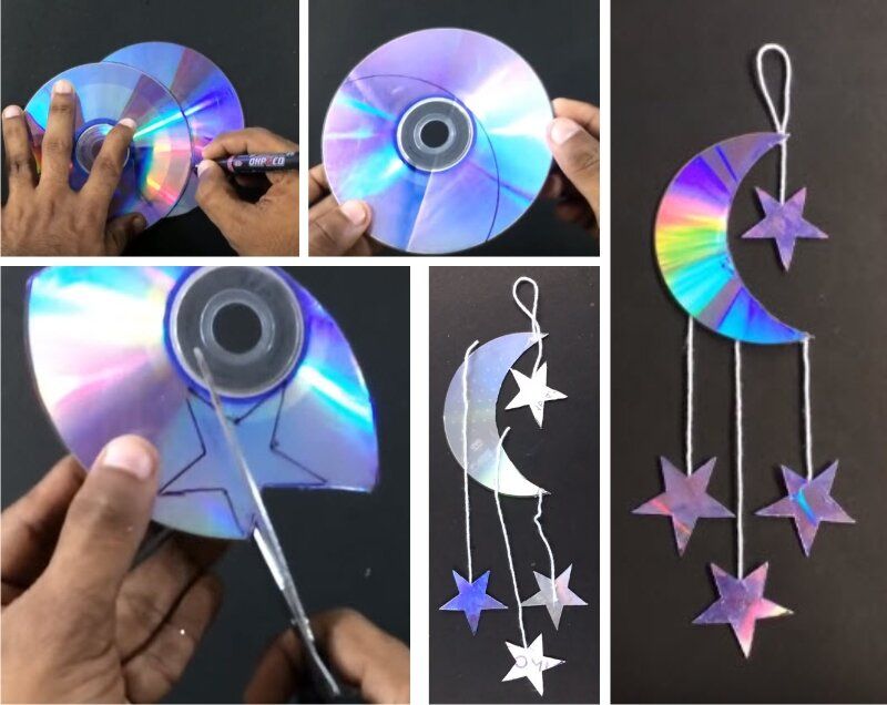 Поделки из ватных дисков, ватных палочек и бумаги для детей 3-9 лет, фото изговтоления пошагово