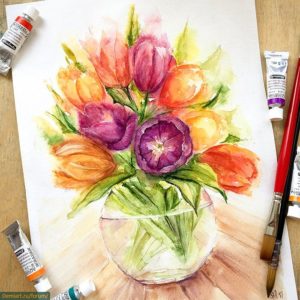 Нарисуй свои любимые цветы которые растут у тебя на родине