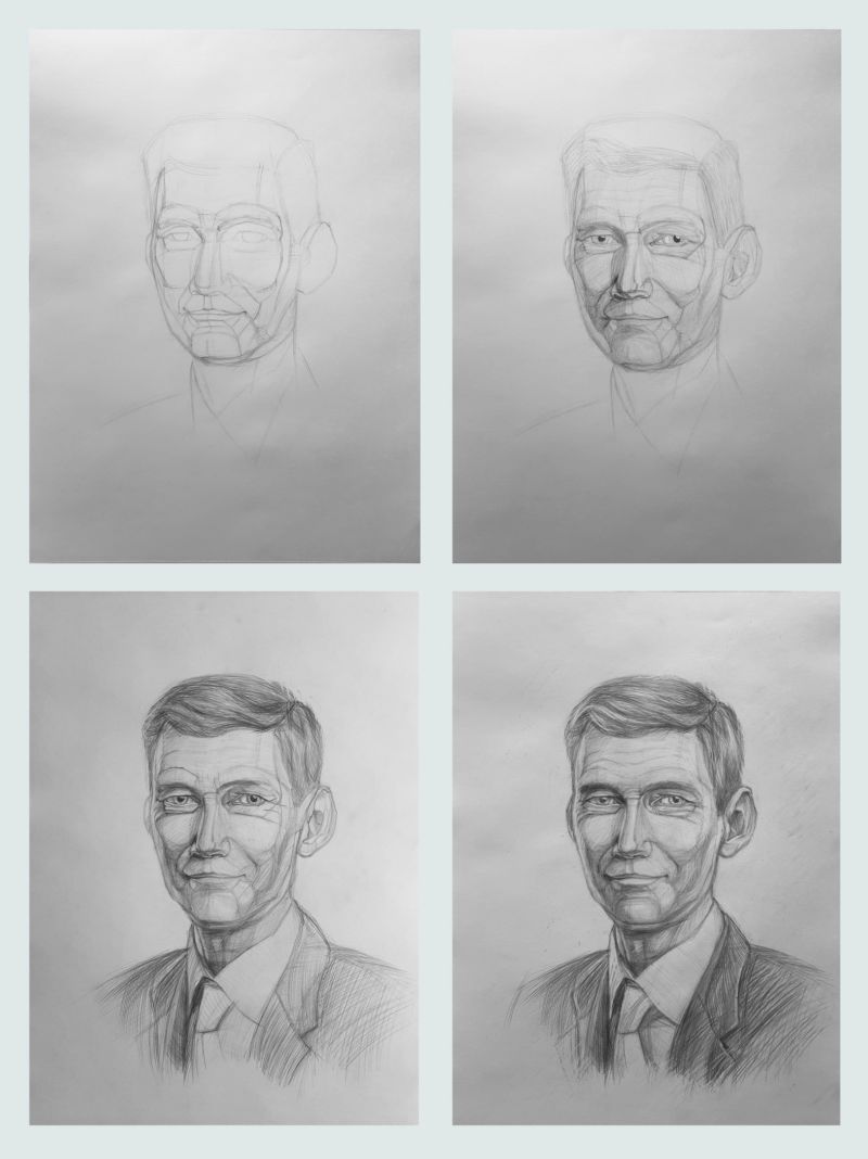 Как нарисовать парня и мужчину карандашом в полной рост — легкие мастер-классы создания красивых портретов