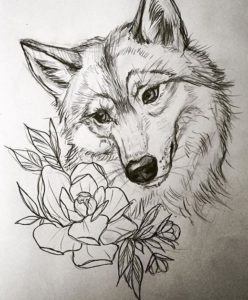 Пошаговый мастер-класс рисования волка