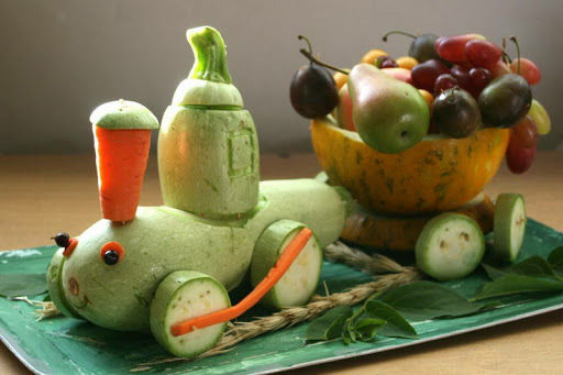 Идеи осенних поделок в садик и школу из овощей и фруктов