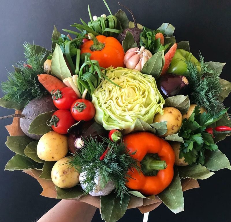 Поделки из овощей и фруктов