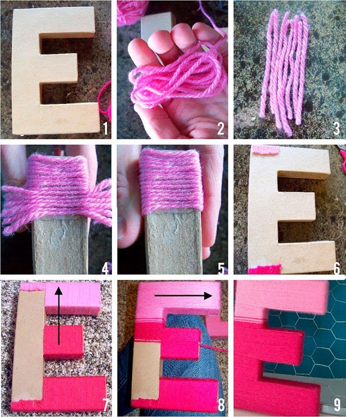 Как сделать буквы из картона?