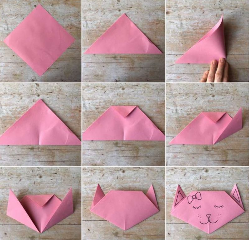 Туловище для котенка оригами