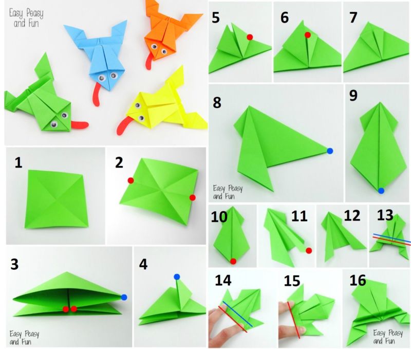 Оригами из бумаги - ТОП 120 схем для детей (легкие и простые)