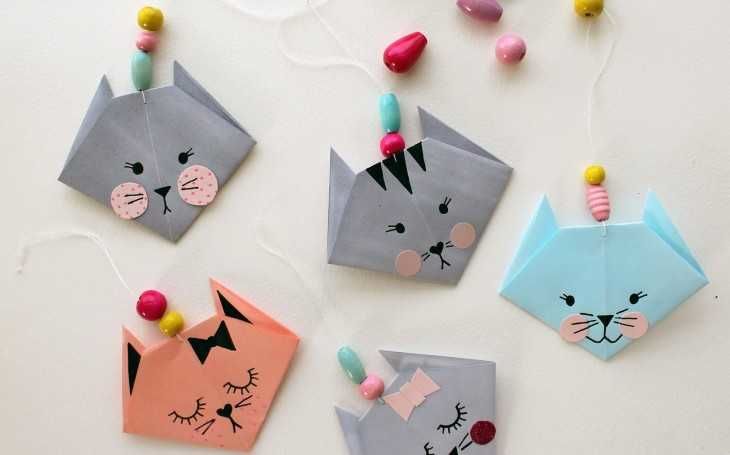 Оригами из бумаги -схемы для детей (100 шт)