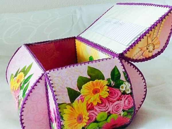 Шкатулка своими руками в домашних условиях: красивый декор коробки из картона с крышкой