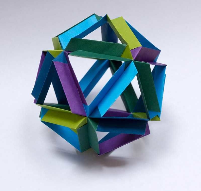 Сборка оригами кусудама «Лилия»