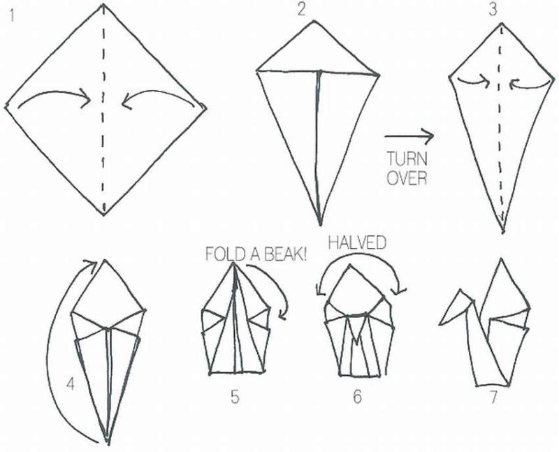 Маленький лебедь модульное оригами