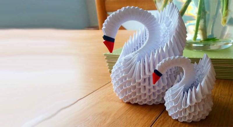 Царевна-лебедь оригами - пошаговая инструкция с фото