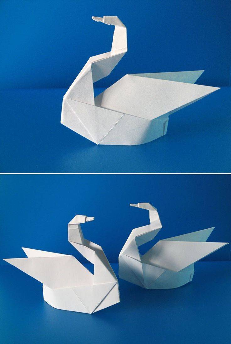 Лебедь из бумаги своими руками. Пошаговые инструкции + 300 фото