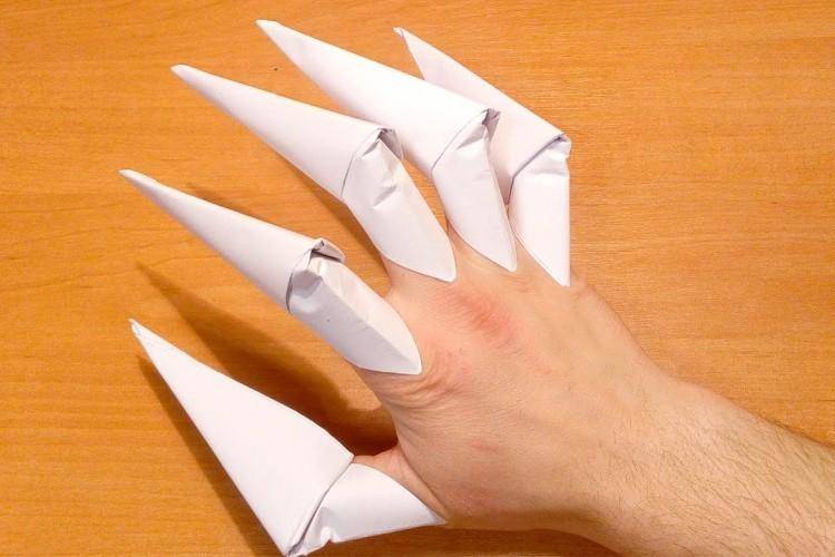 коготь из бумаги оригами | Рукоделие и мода