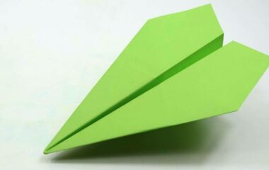 поделка самолетик из бумаги А4 цветной фото 14