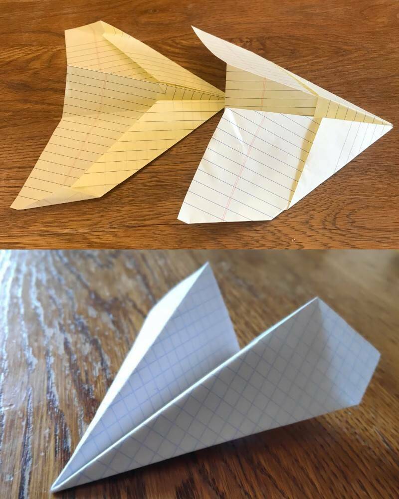самолетики сделанные из тетрадной бумаги фото 2
