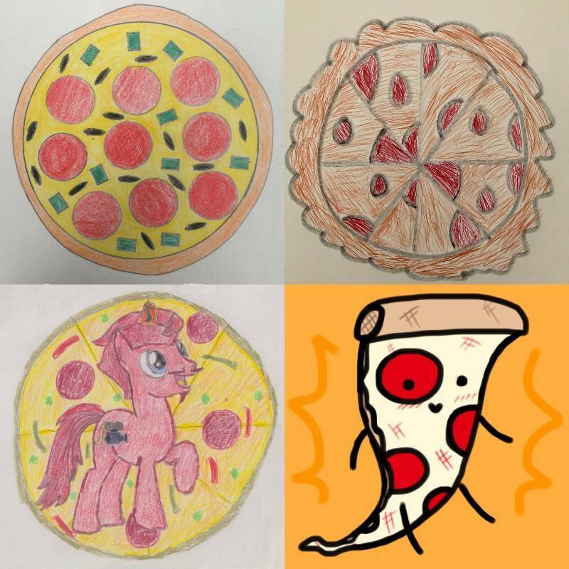 интересные картинки пиццы для срисовки