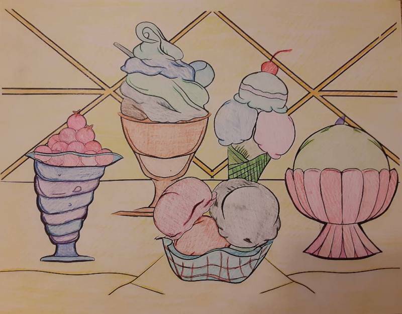 мороженое рисунок для детей